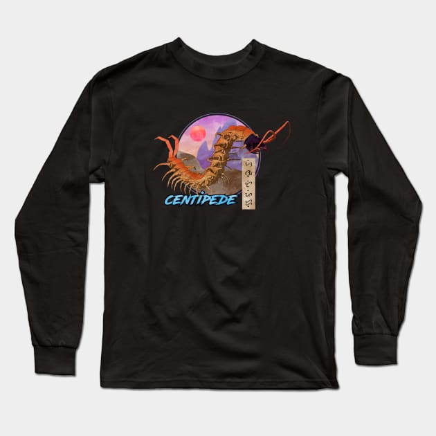 Centipede Long Sleeve T-Shirt by Thor Reyes